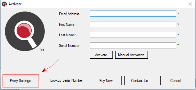 View or Edit Proxy Settings